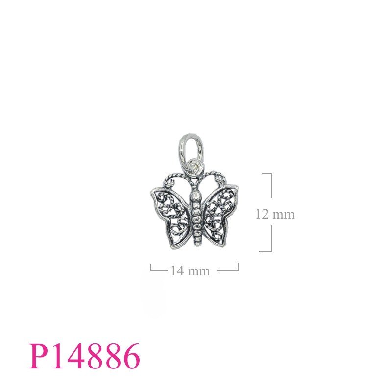 Pendant, butterfly.