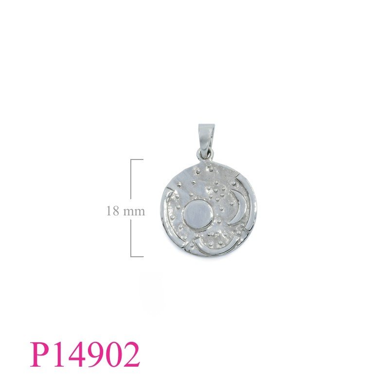 Pendant, 18mm round Sky disk of Nebra.
