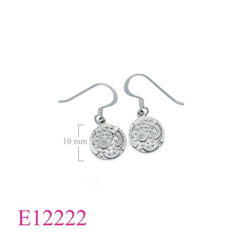 Earrings, 10mm round Sky disk of Nebra.