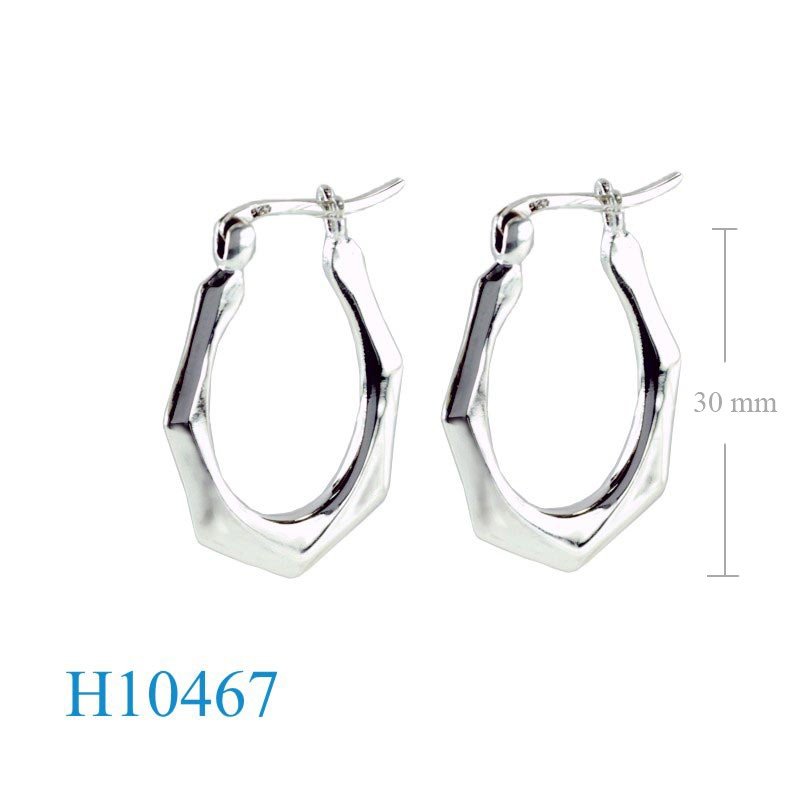 Earrings, edges  hoop.