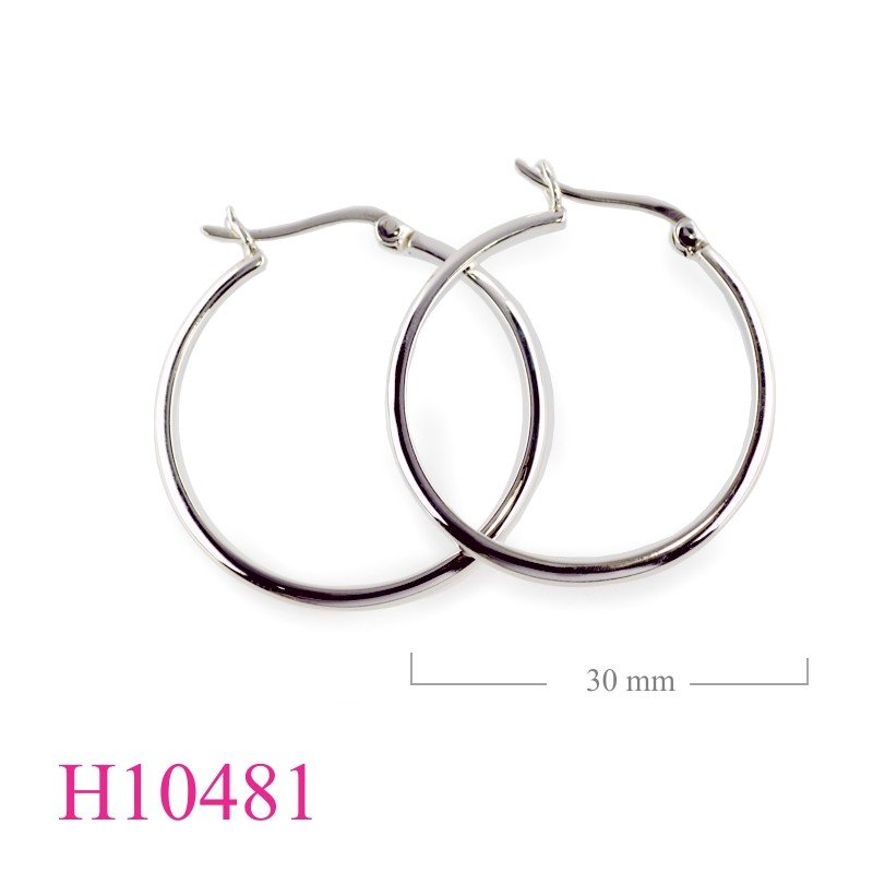 Earrings,2.5x2.5xx30mm half round hoop.