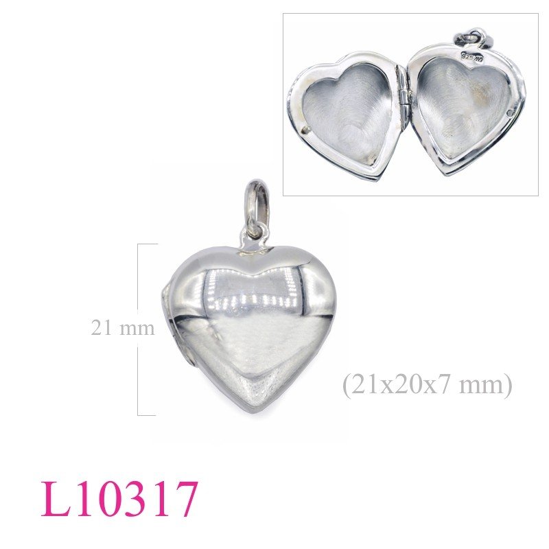 Heart Locket, 20mm puff .