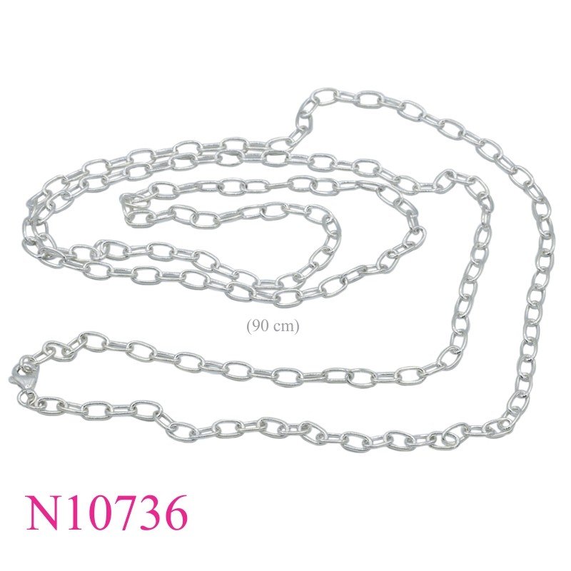 Necklace, 90 cm.oval links chain.