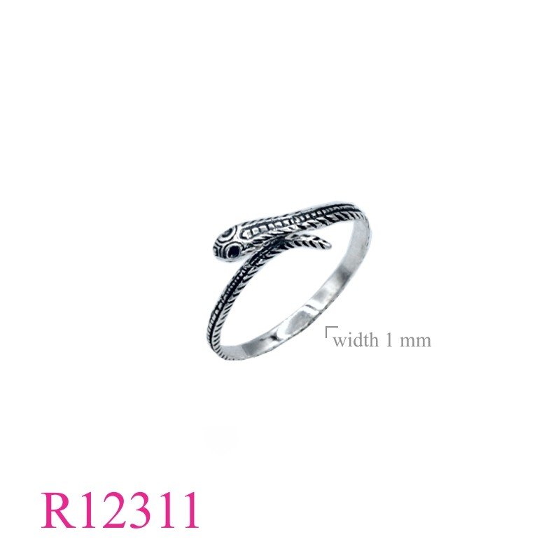 Ring, snake adjustable size.