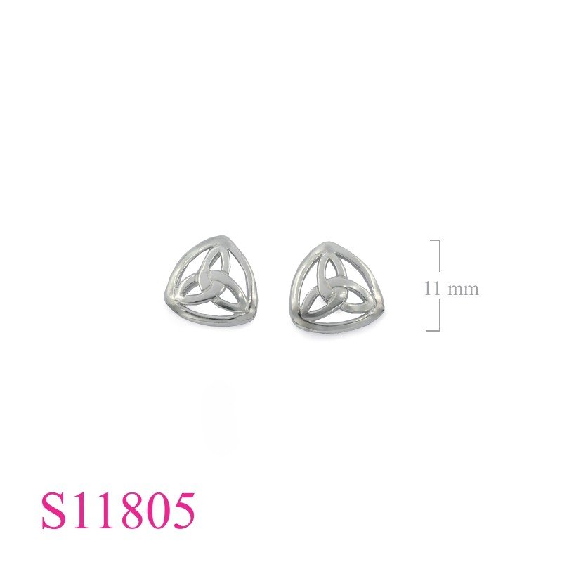 Earrings, Triangle Trinity.