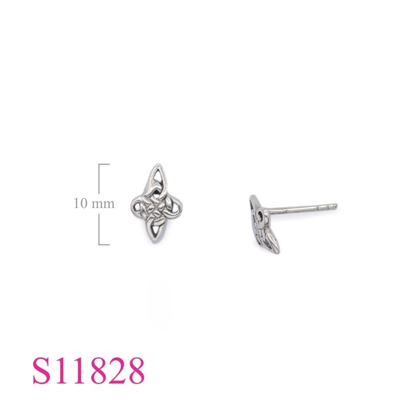 Earrings, 11mm Celtic.