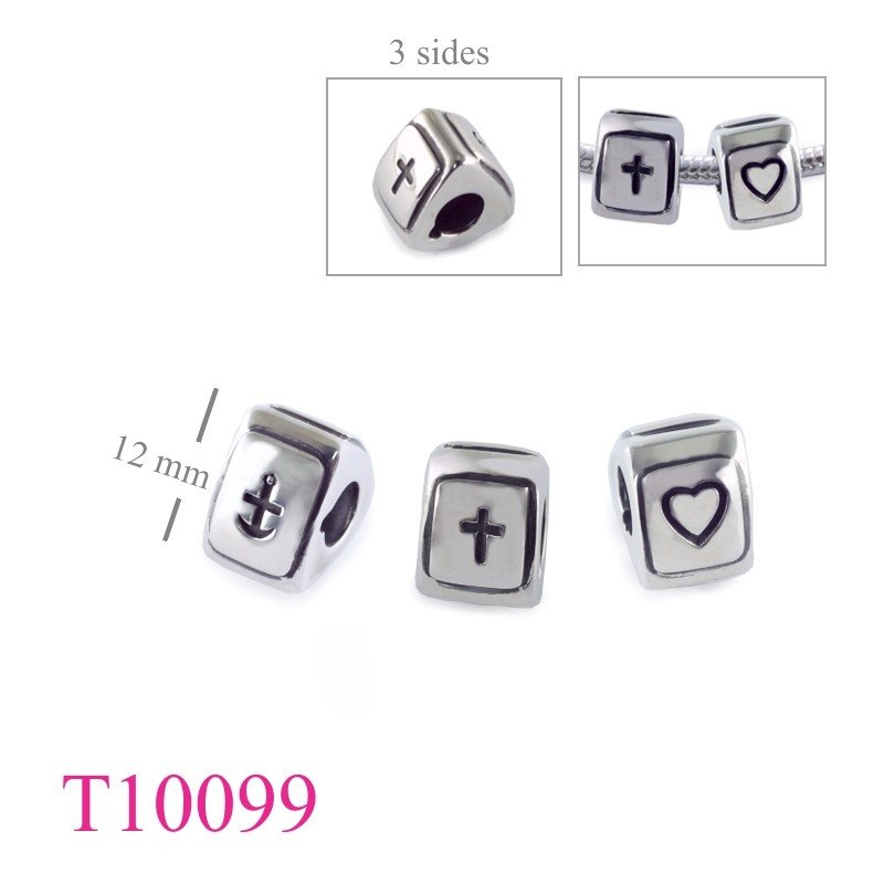Heart Bead, Anchor Bead, Cross Bead, cross, heart, anchor.