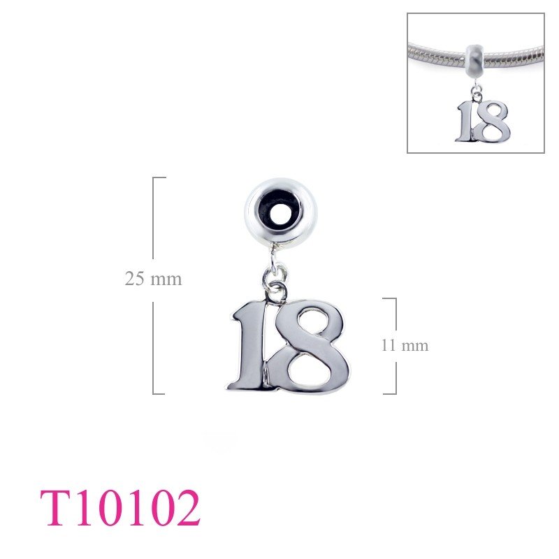 Bead, hanging 18.