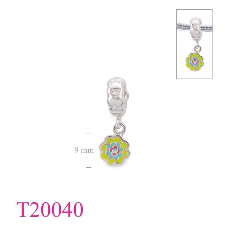 Flower Bead, Heart Bead,ring and hanging enamel  enamel.
