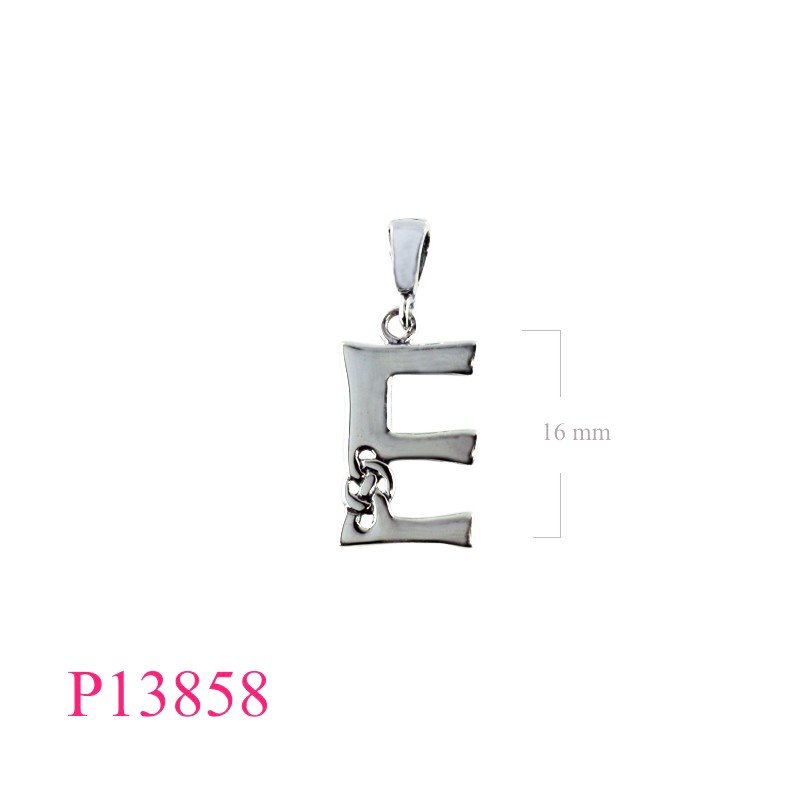 Pendant, "E" Celtic design.