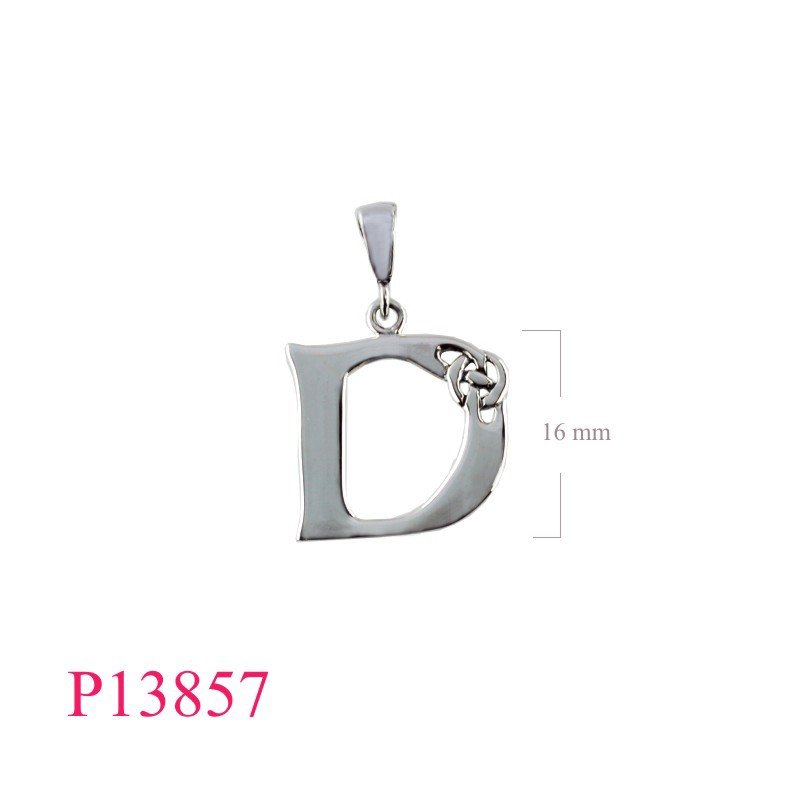 Pendant, "D" Celtic design.