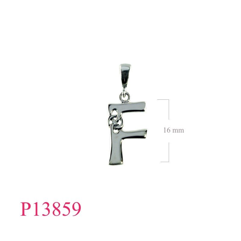 Pendant, "F" Celtic design.