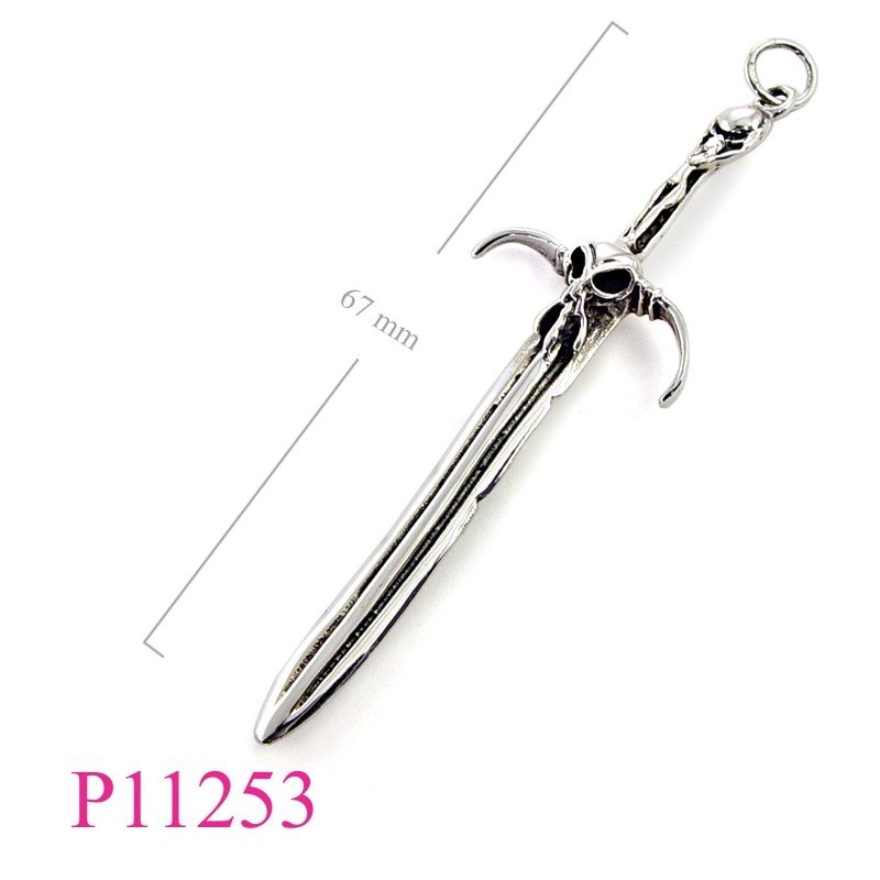 Pendant, long sword.