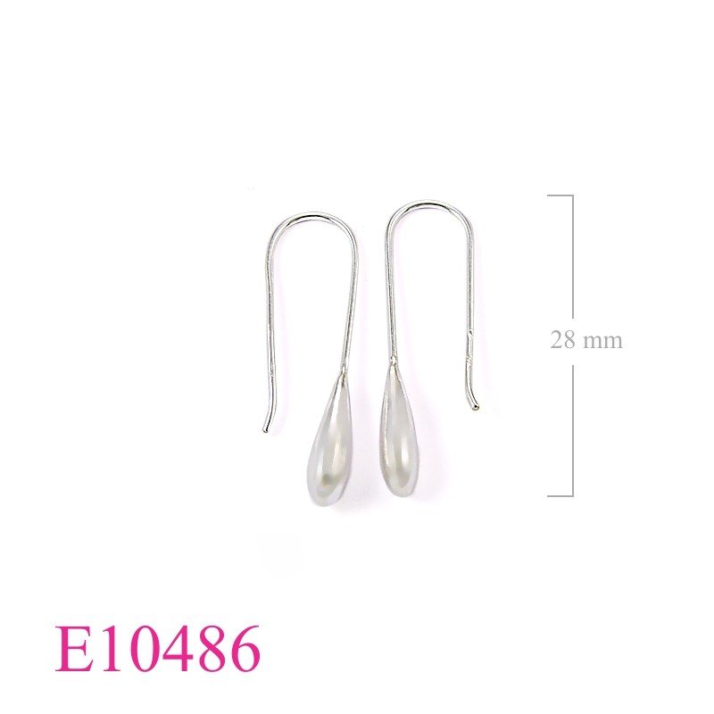 Earrings, hollow drop.
