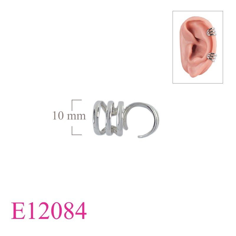 Earrings, 3 lines ear cuff.