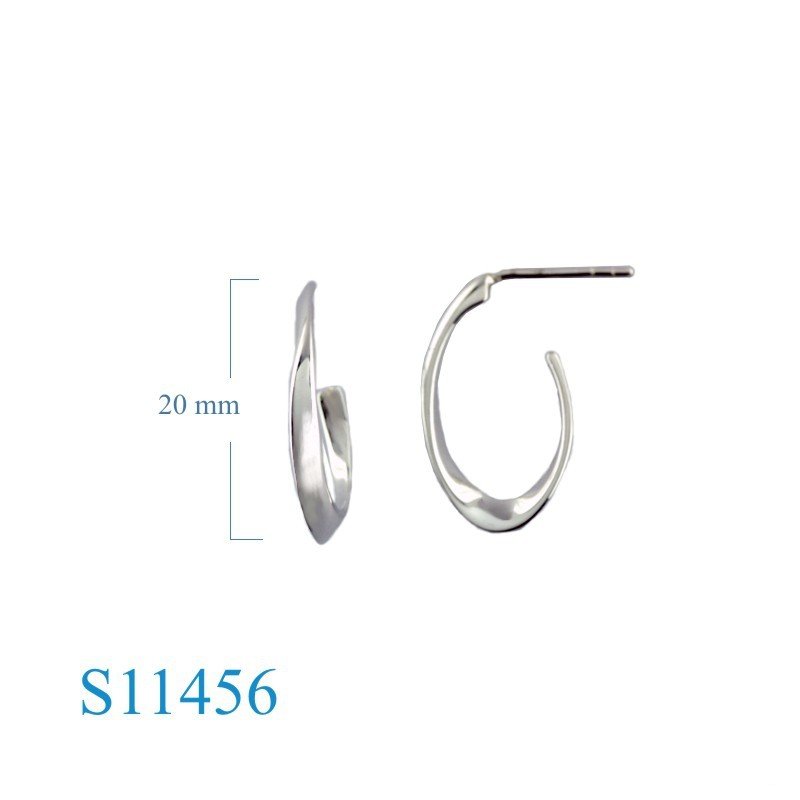 Earrings, slide tube design.