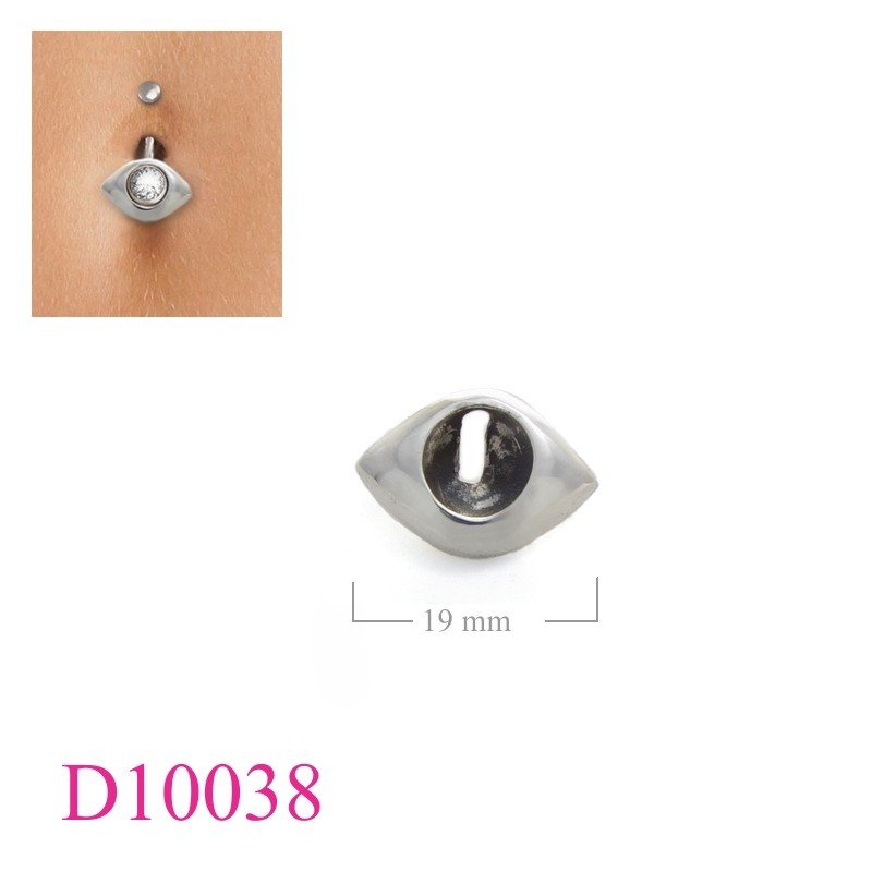 Body Jewelry, eye shape shield.