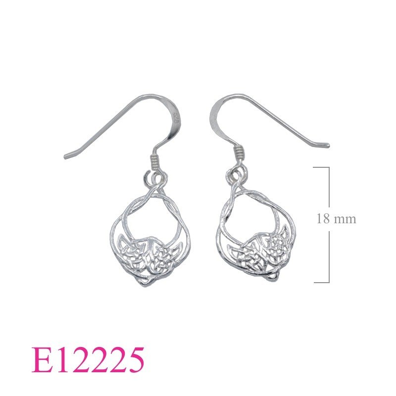 Earrings, Celtic.