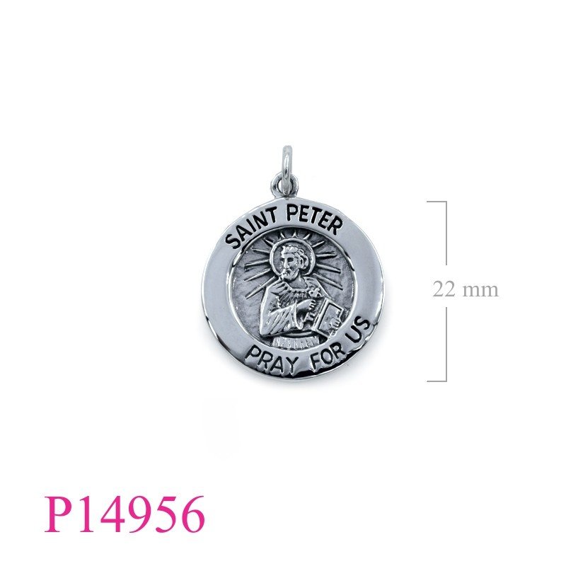 Pendant, 22mm roundSAINT PETER.