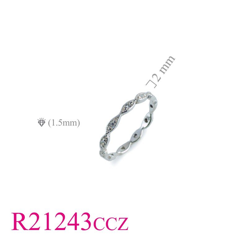 CZ Ring, Evil eyes Ring,  with small CCZs