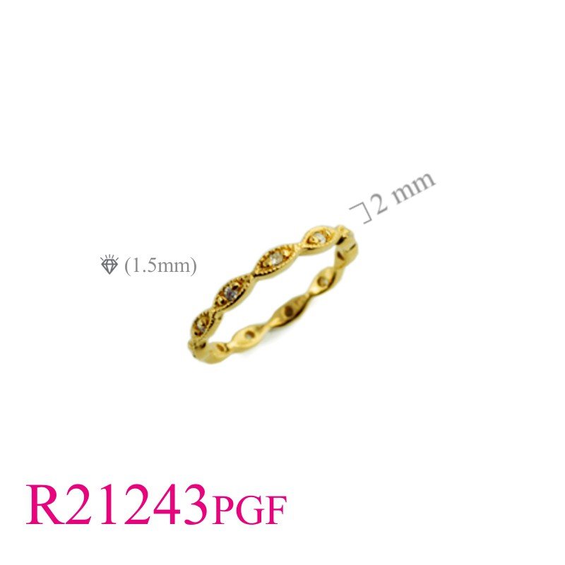 Gold Ring, CZ Ring, Evil eyes Ring, Flash Gold plated evil eyes with small CCZs.