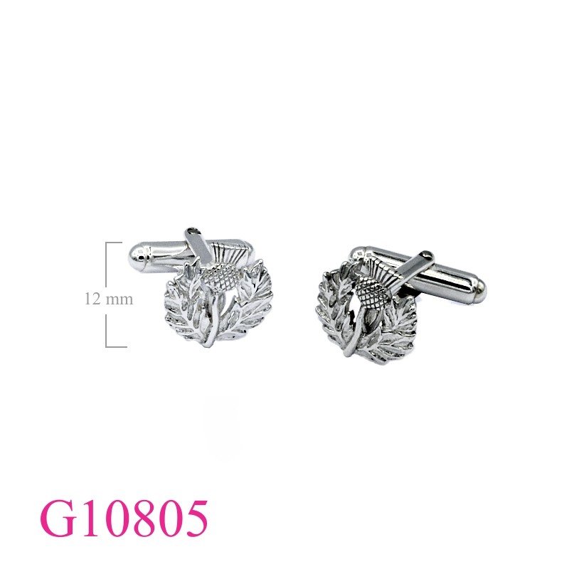 Gift Jewelry, Thistle cufflinks.