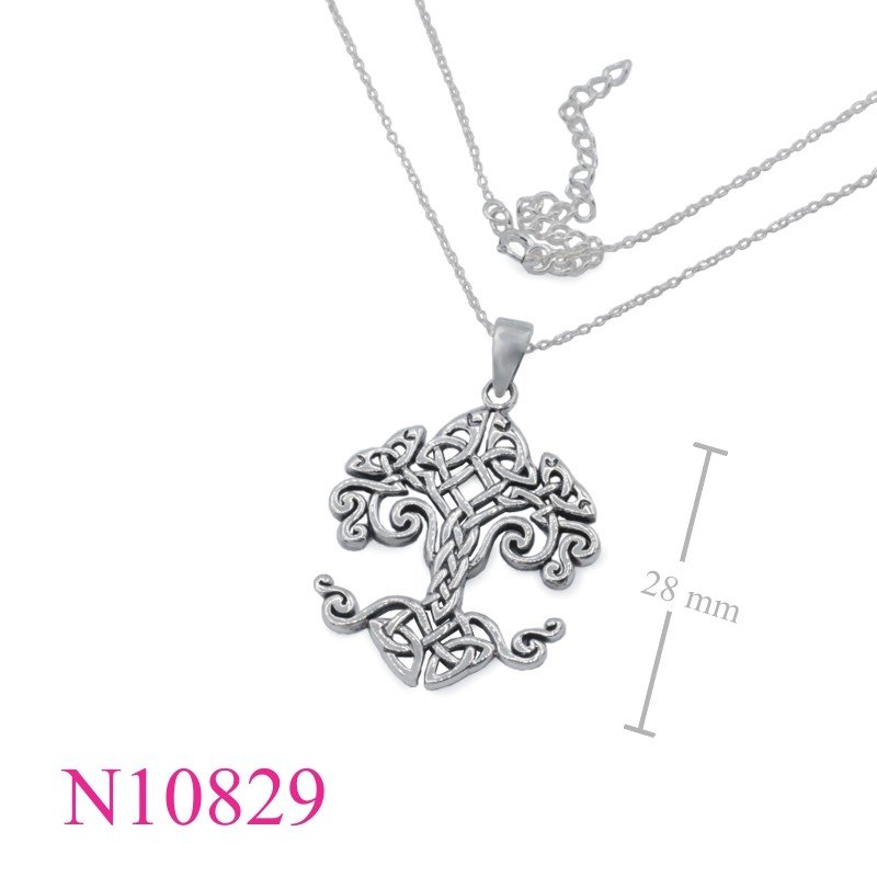 Celtic Necklace, Tree Of Life Necklace, Travel Jewelry Necklace, 16 inches chain and Tree of Life Celtic charm.