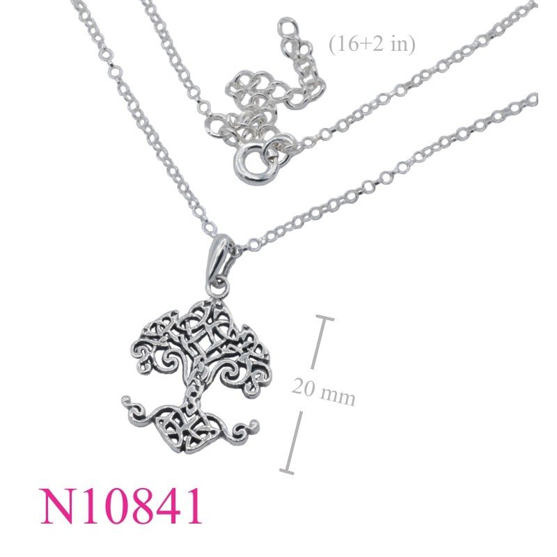 Celtic Necklace, Tree Of Life Necklace, Travel Jewelry Necklace, 16 inches chain and Tree of Life Celtic charm.