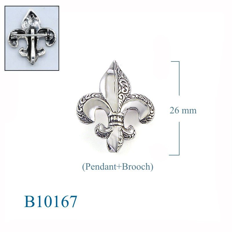 Brooch, trefoil with hook in the back.
