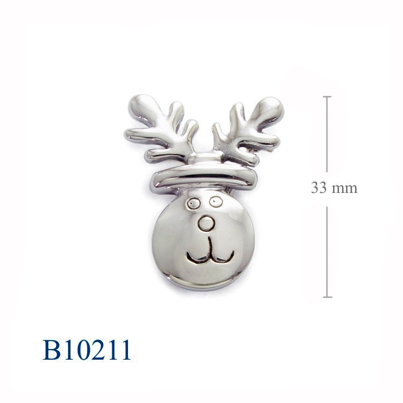 Brooch, reindeer head.