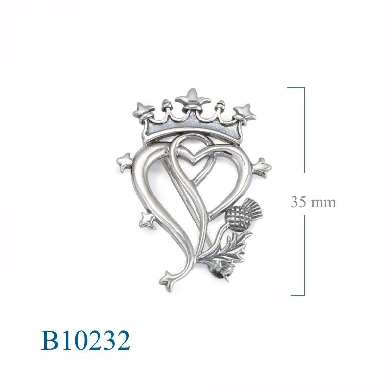 Thistle Brooch, Luckenbooth and thistle.