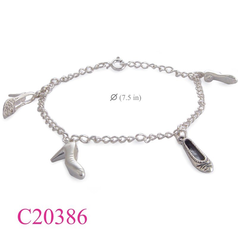 Bracelet, hanging shoes.