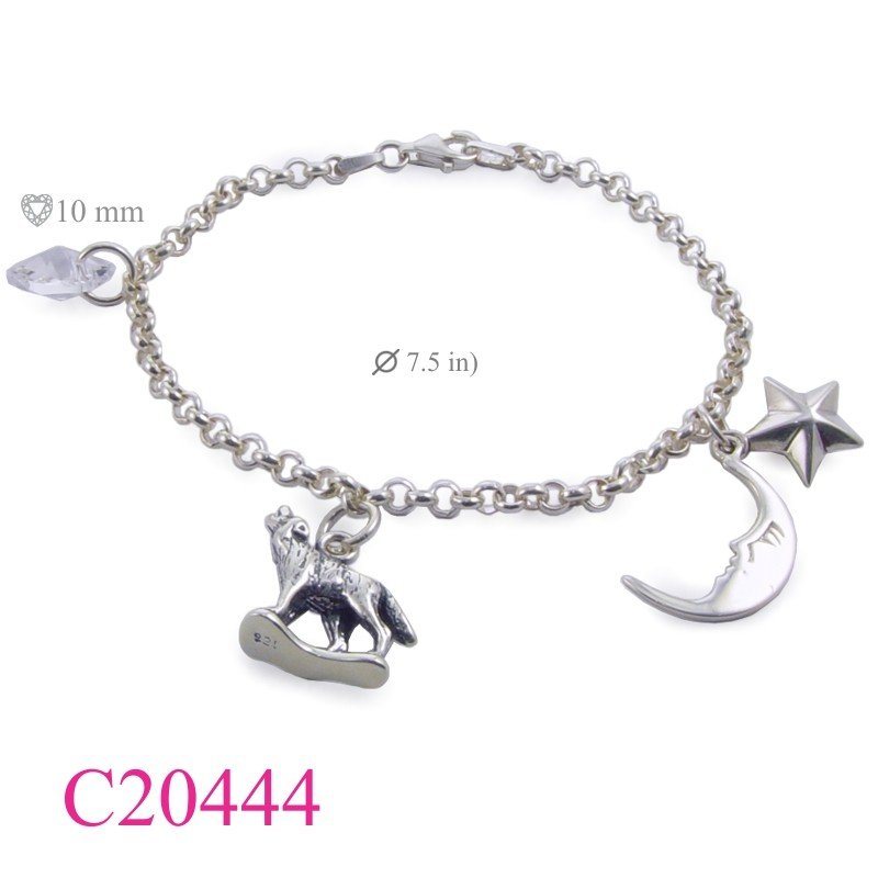 Moon Bracelet, 7.5 inches New Moon series.
