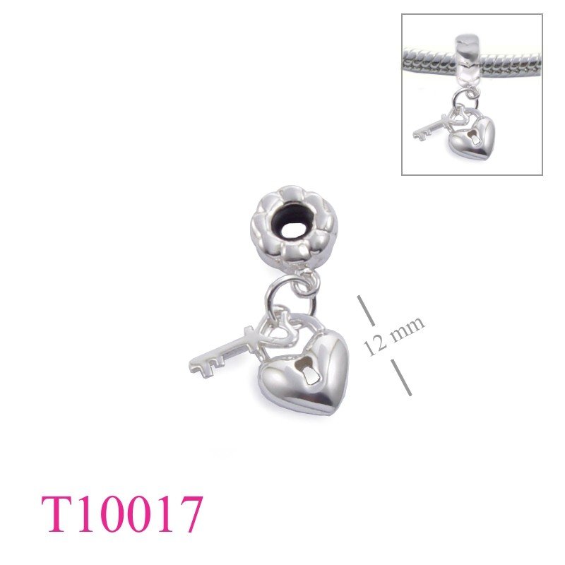 Heart Bead, Padlock Bead, Lock Bead, hearts ring and hanging heart padlock.