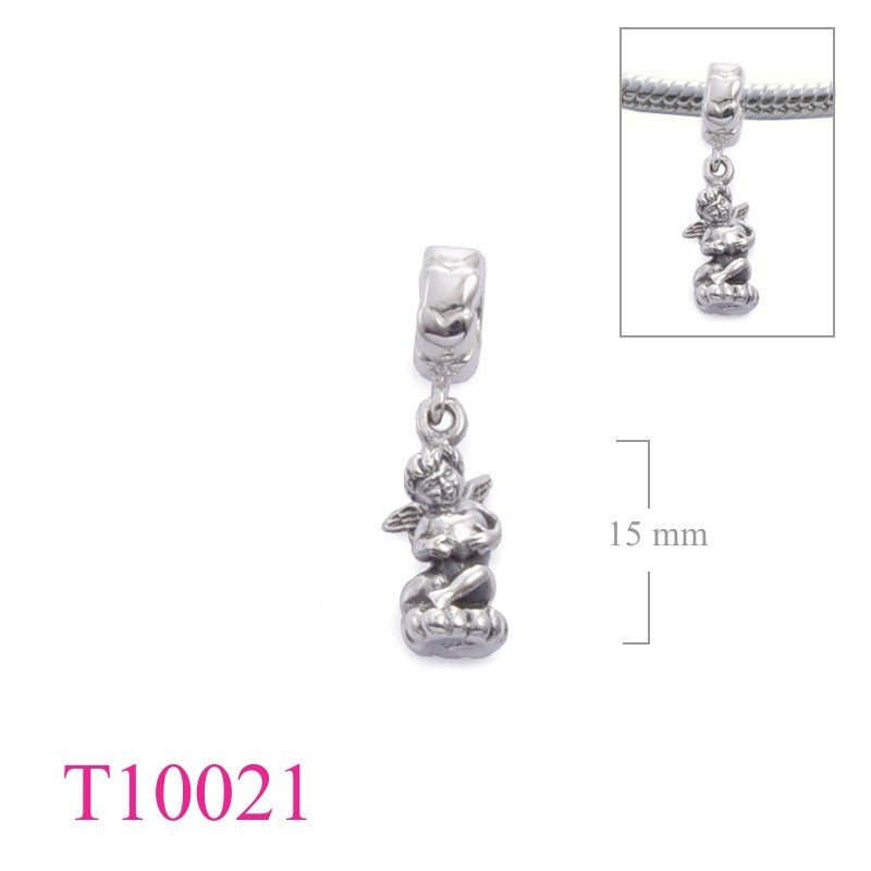 Bead, hearts ring and sitting cupid.