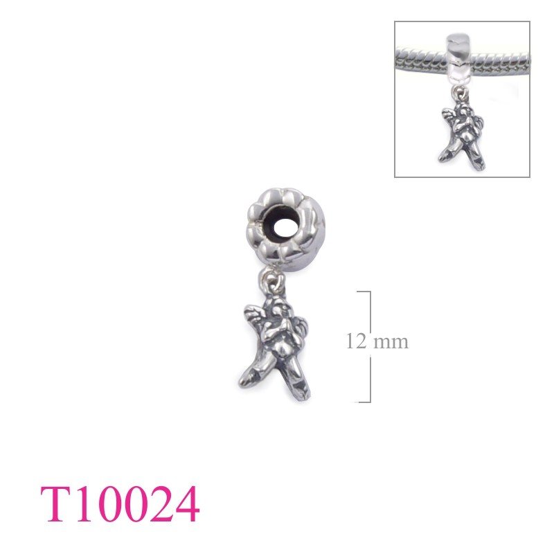 Bead, hearts ring and standing cupid.