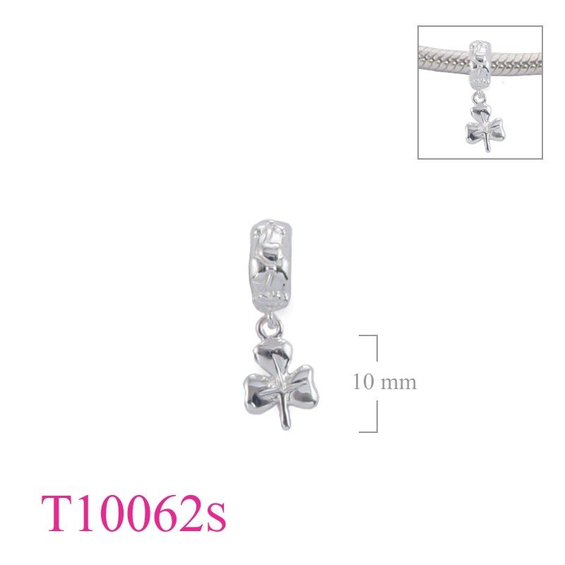 Bead,Shanrock ring stopper and hanging Shamrock.