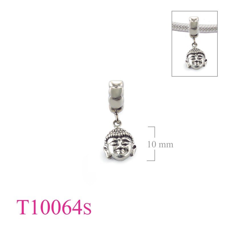 Bead, stopper heart ring and hanging Buddba face.