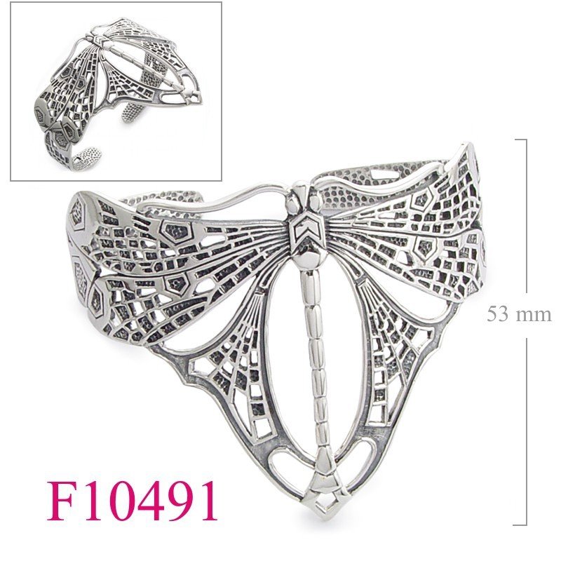 Butterfly Bangle, Art Nouveau butterfly.