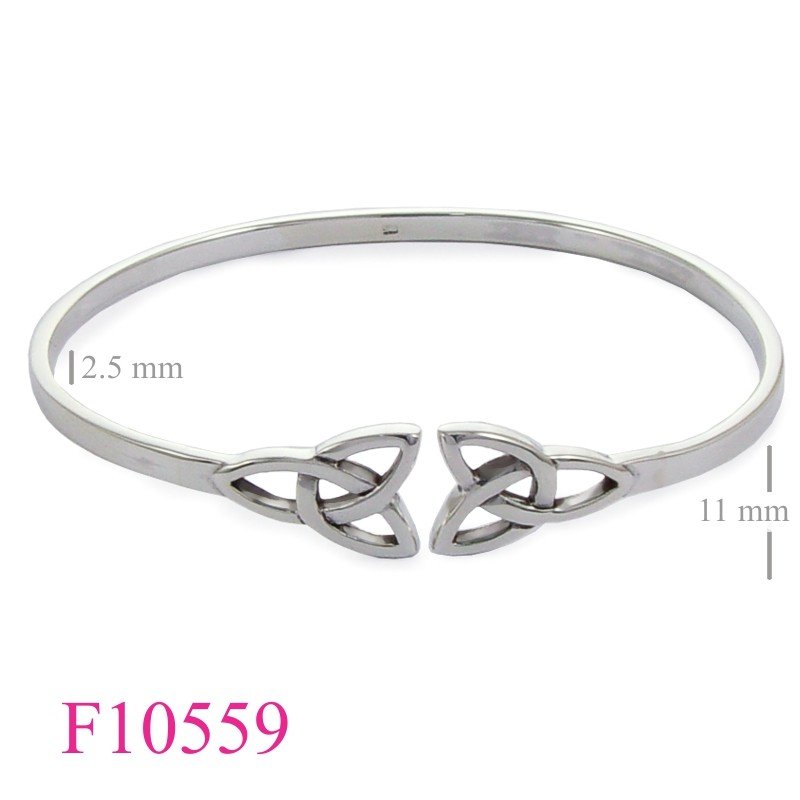 Bangle, 2 Trinity knots.