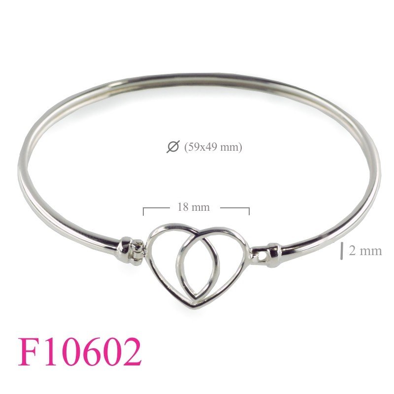 Bangle, open heart.