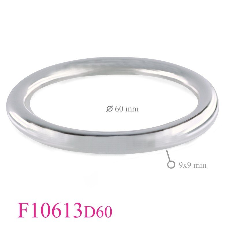 Bangle, 9mm round tube  60mm inside diameter.