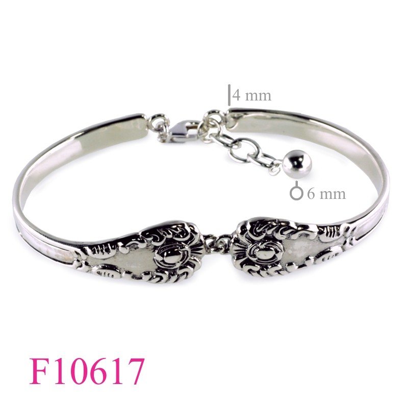 Bangle, 2 spoon handles design.