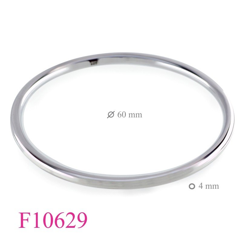 Bangle, 4mm solid wire 60mm inside diameter.