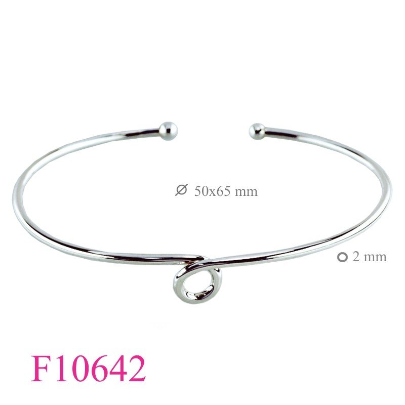 Bangle, 2mm wire and twist to 1 loop.