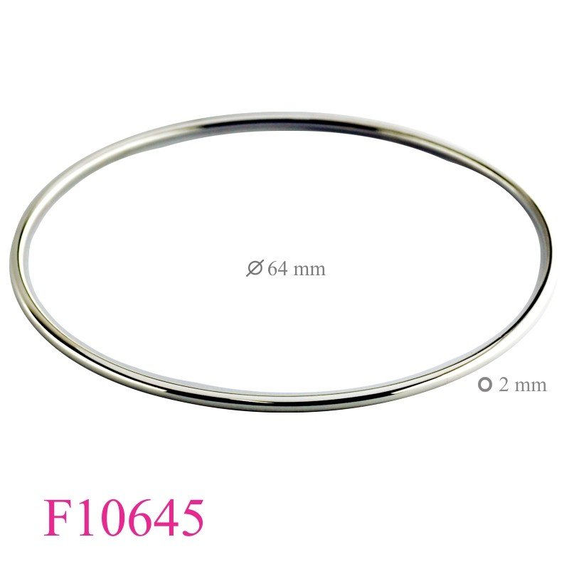 Bangle, 2mm wire 64mm inside diameter
