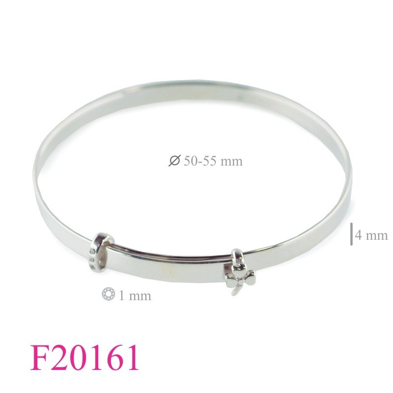 Bangle, 4x50mm adjustable band and Shamrock.