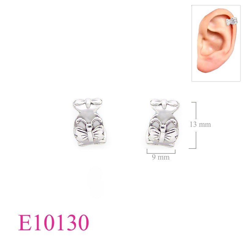 Earrings, ear cuff, butterfly.