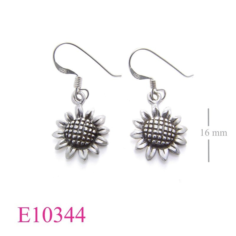 Sunflower Earrings, sunflower.