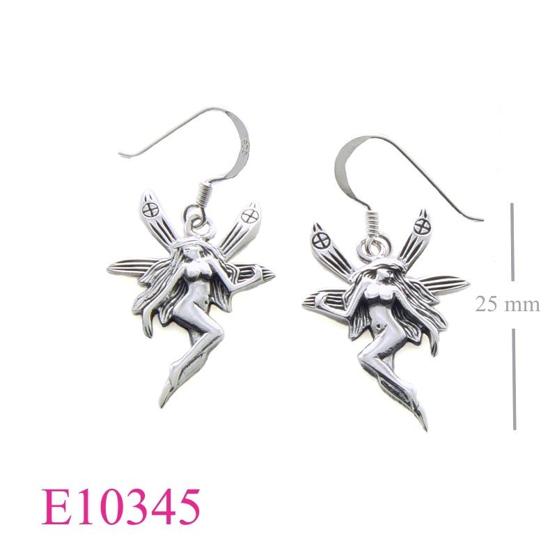 Earrings, medium fairy.